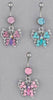 Blue Crystal Butterfly Belly Bar