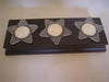 Triple Frosted Star Votive Holder